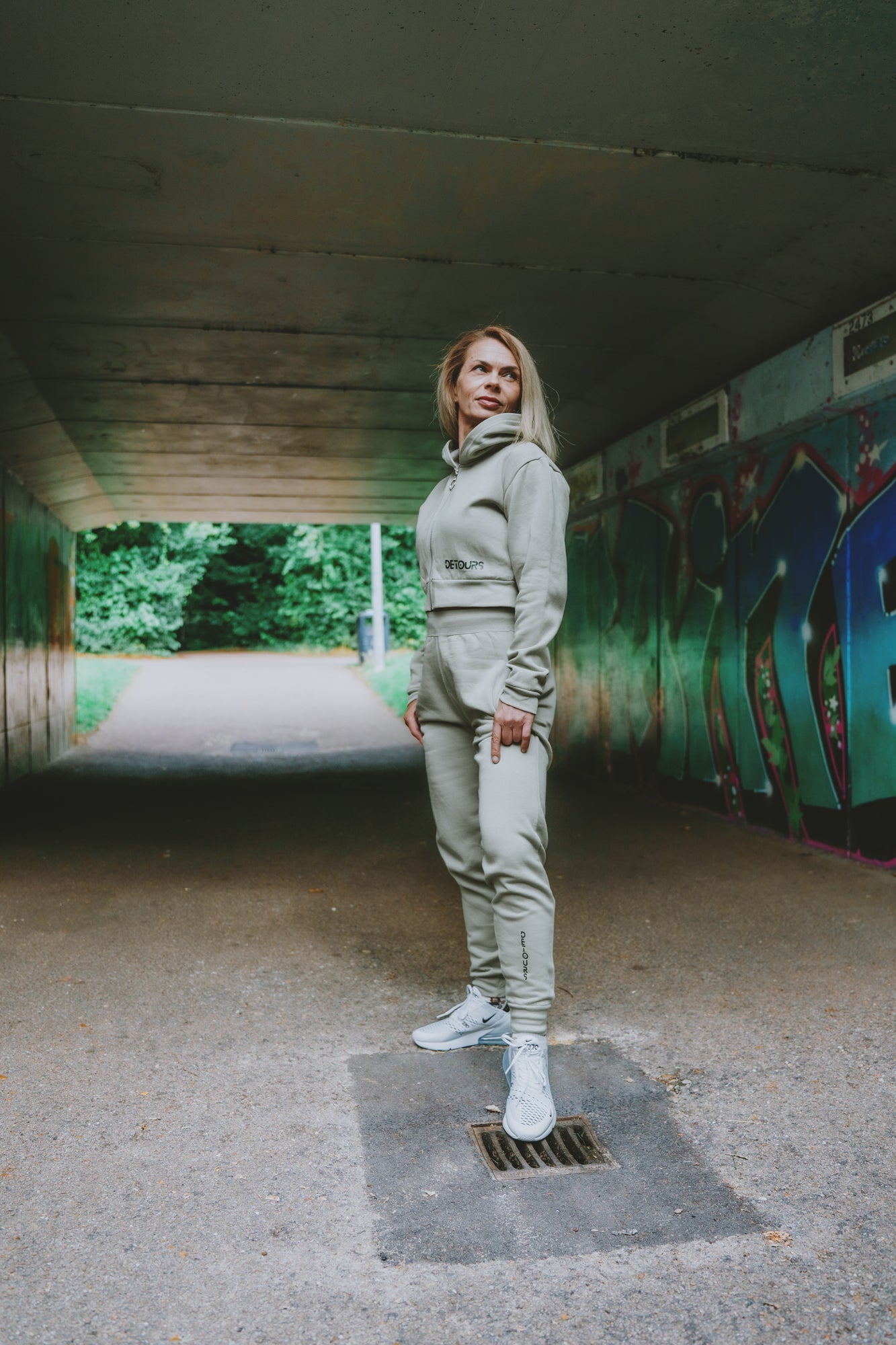 Cropped sage active set - Detours London