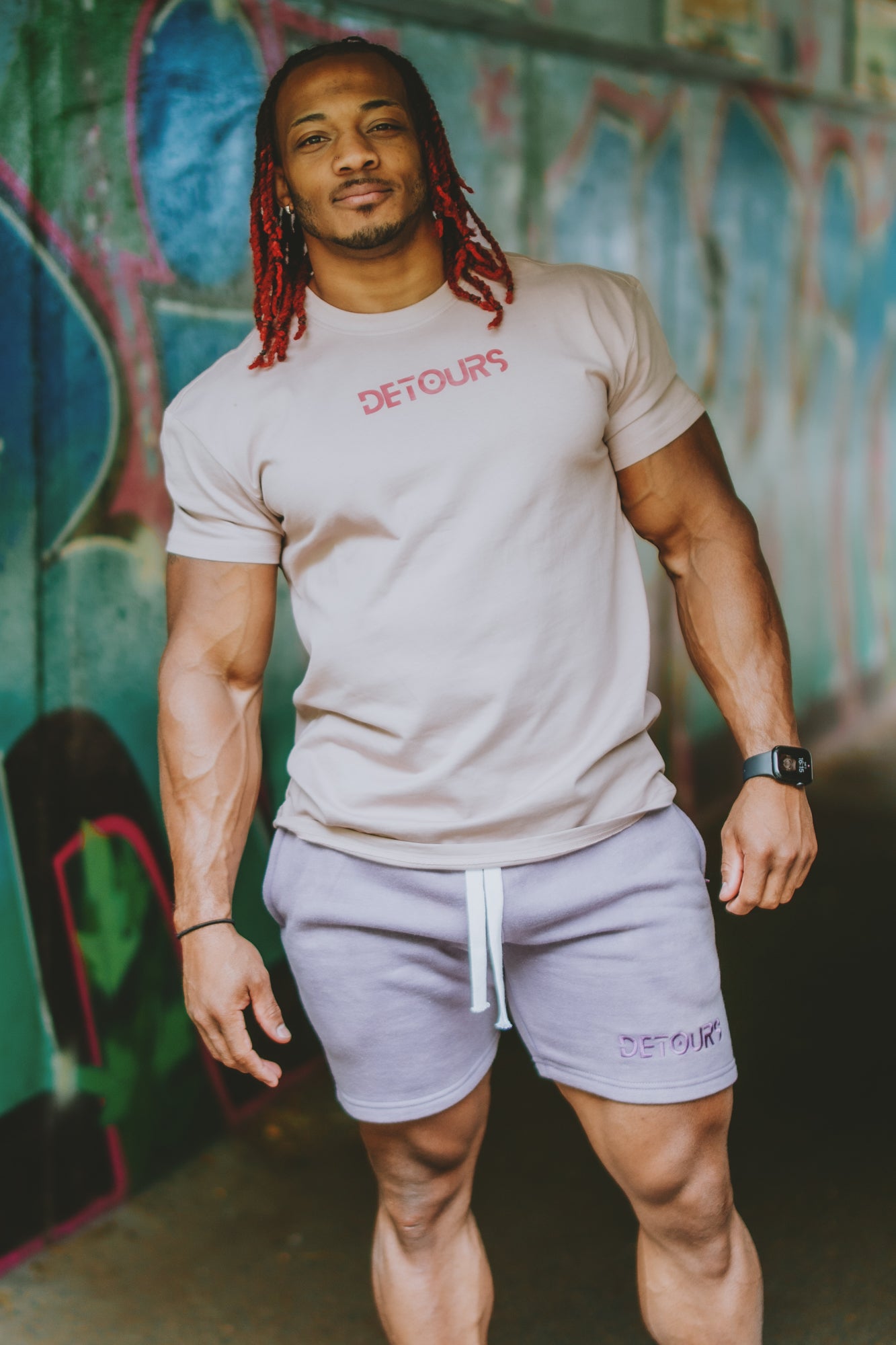 Rose over sized tee