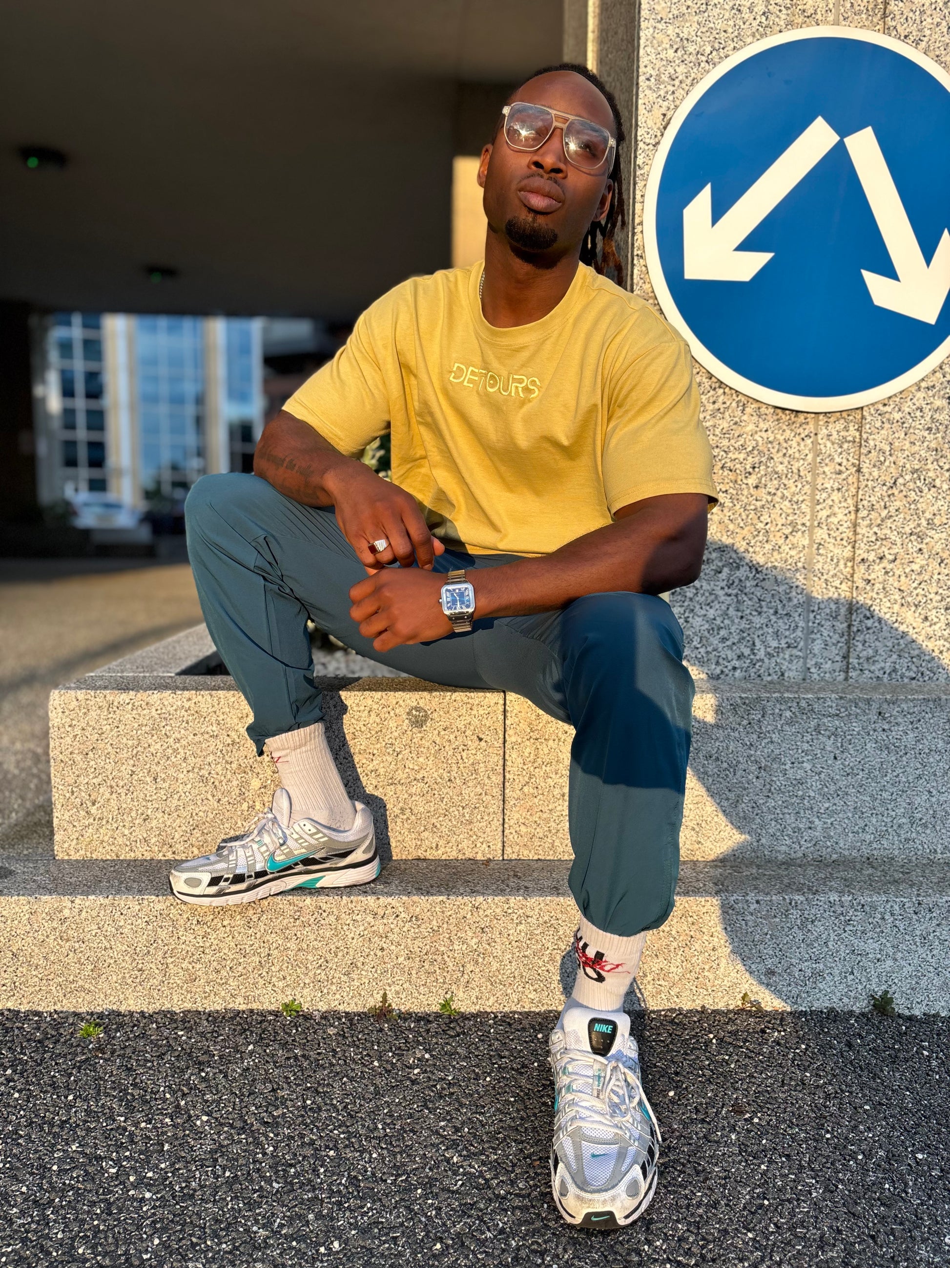 YELLOW OVERSIZED TEE - Detours London