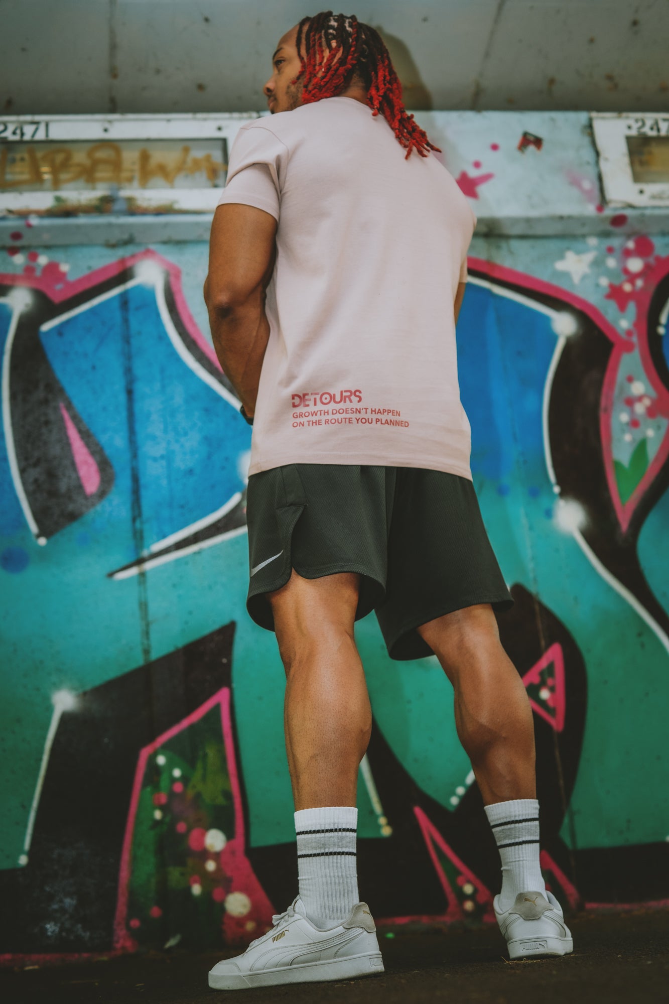 Rose over sized tee