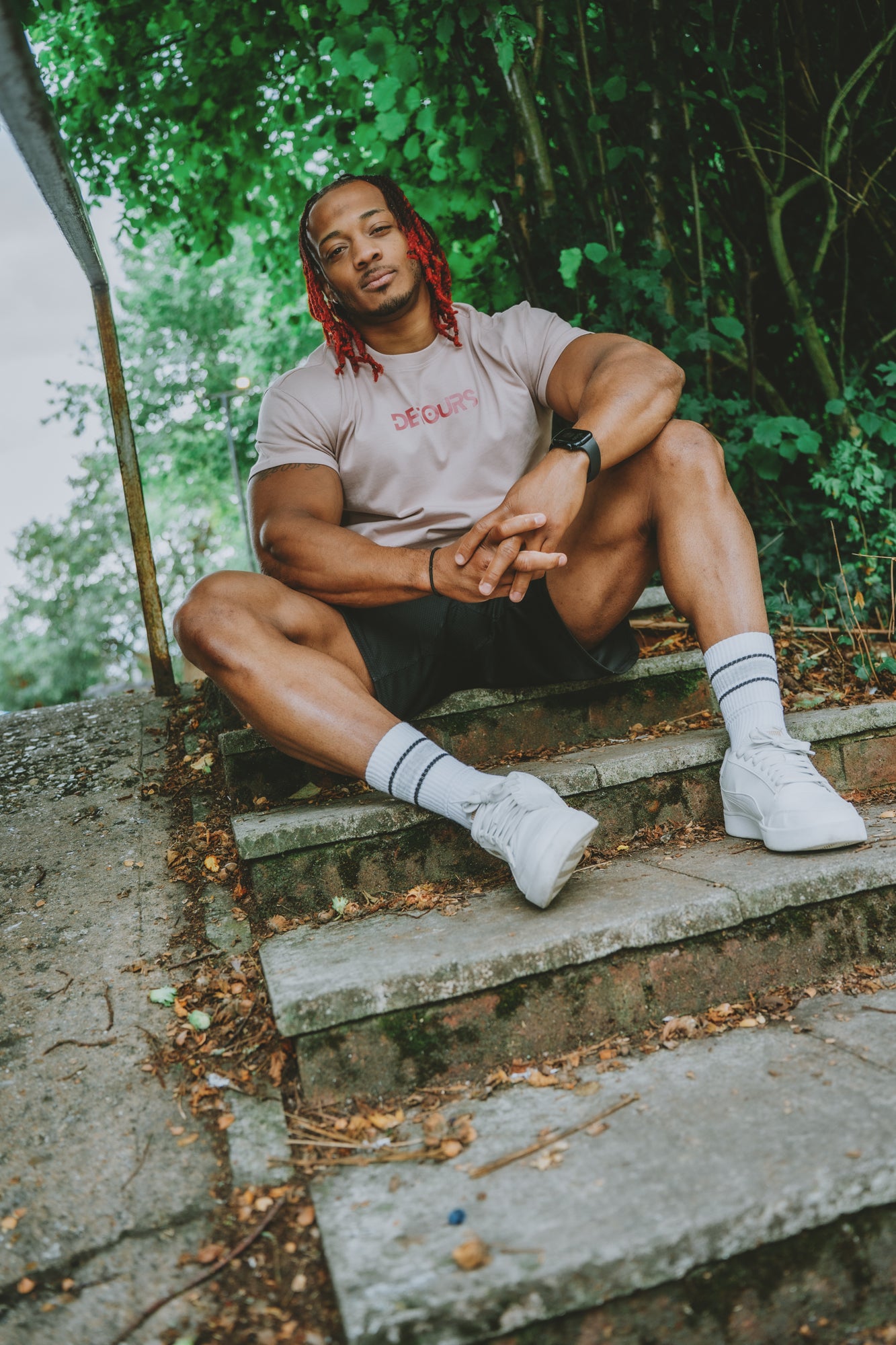Rose over sized tee